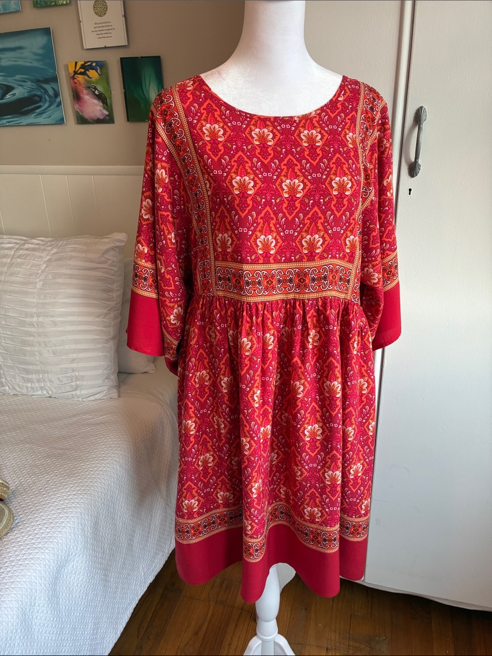 R. Vivimos Mini Dress, Vibrate Reds, Oranges, & Pink, Cool, Comfortable, So Cute